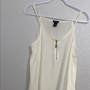 cute gold zipper tank top